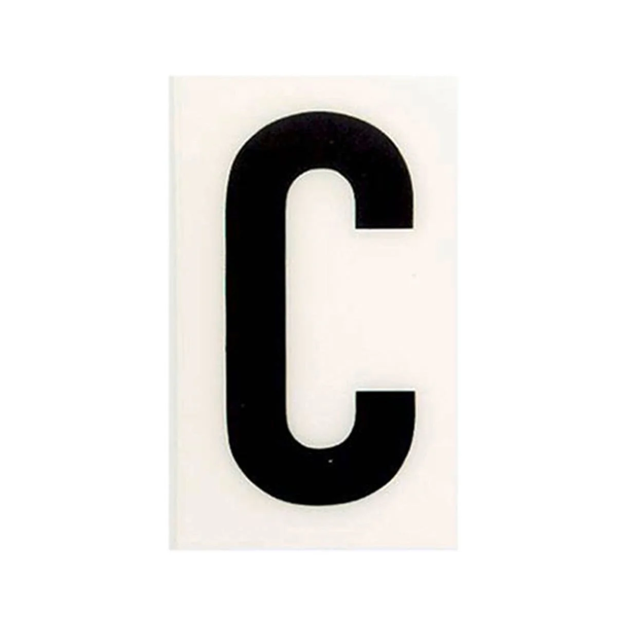 Sandleford 85mm White Self Adhesive House Letter C - Durable Polycarbonate
