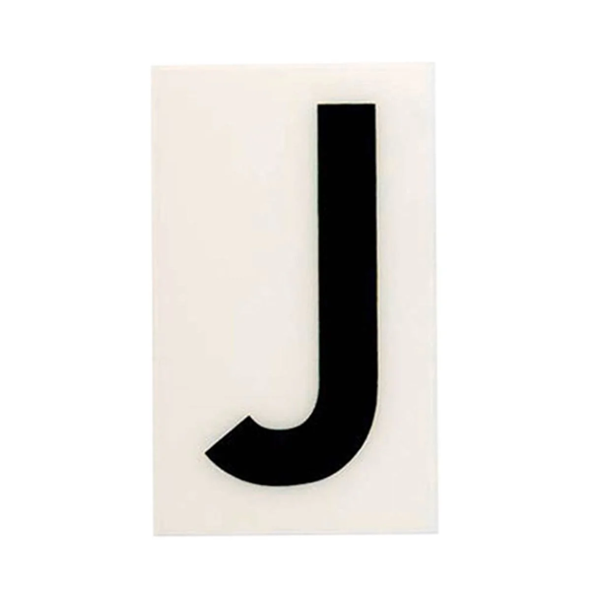 Sandleford 85mm White Self Adhesive House Letter J - Durable Polycarbonate