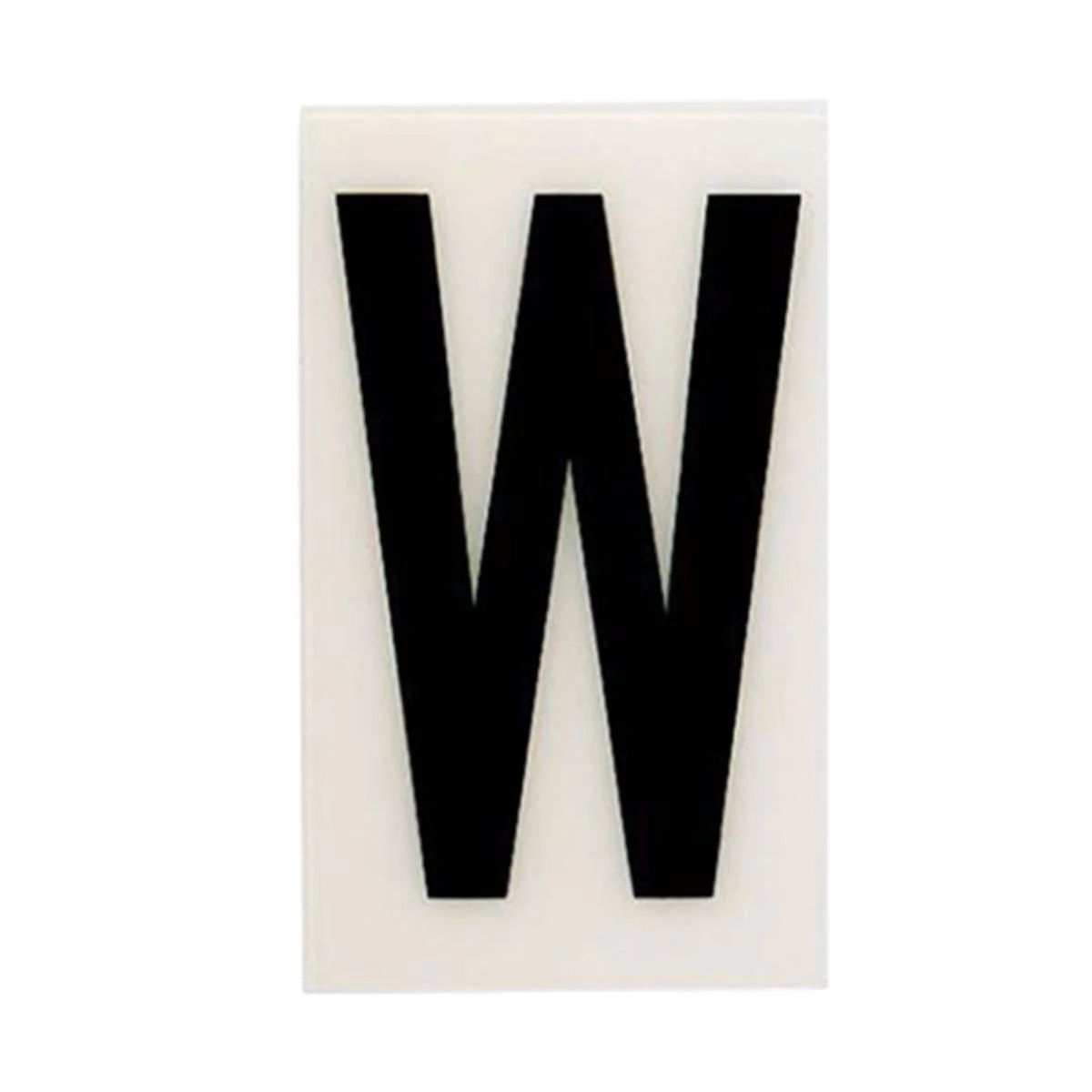 Sandleford 85mm White Self Adhesive House Letter W - Durable Polycarbonate
