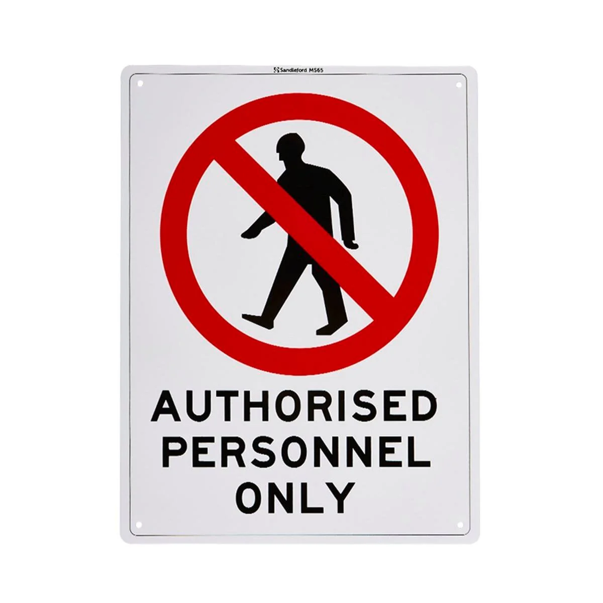 Sandleford Authorised Personnel Only Sign - 300 x 225mm - Polypropylene - Outdoor Use