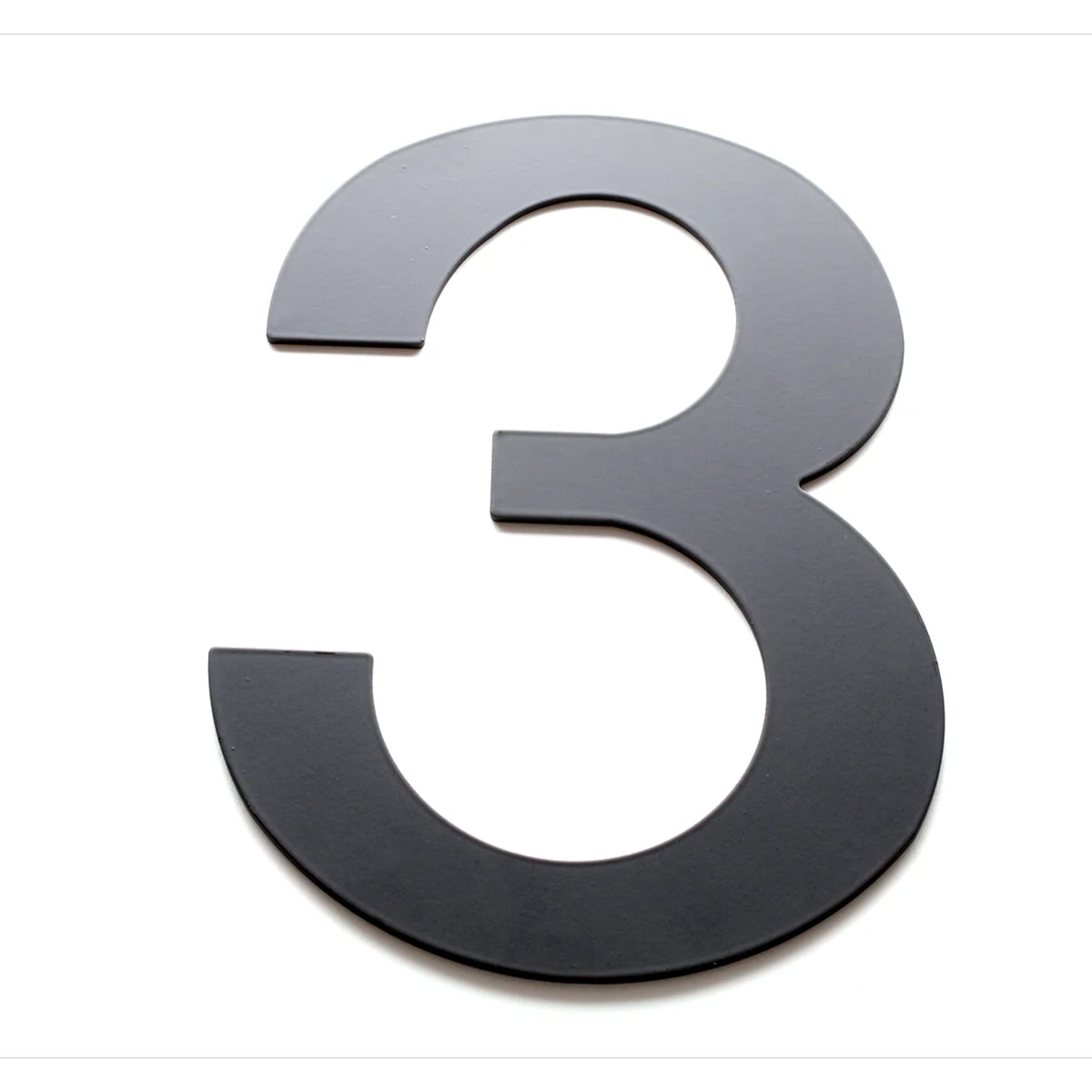 Sandleford Black Lorenzo House Number 3 - 200mm - Durable Steel
