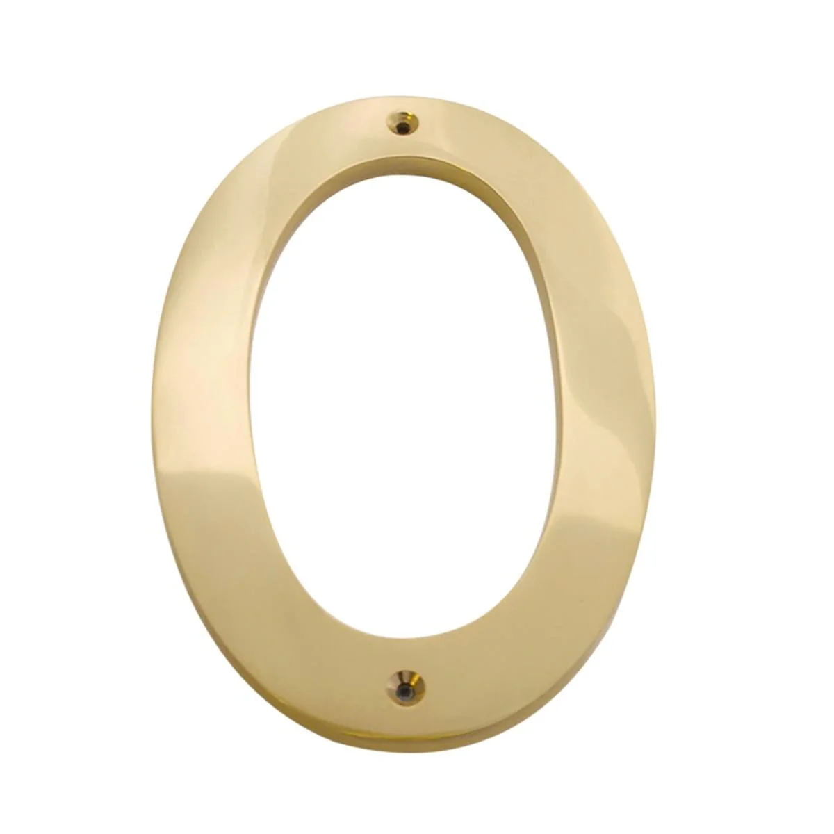 Sandleford Brass House Number 0 - 150mm - Weather Resistant - Durable