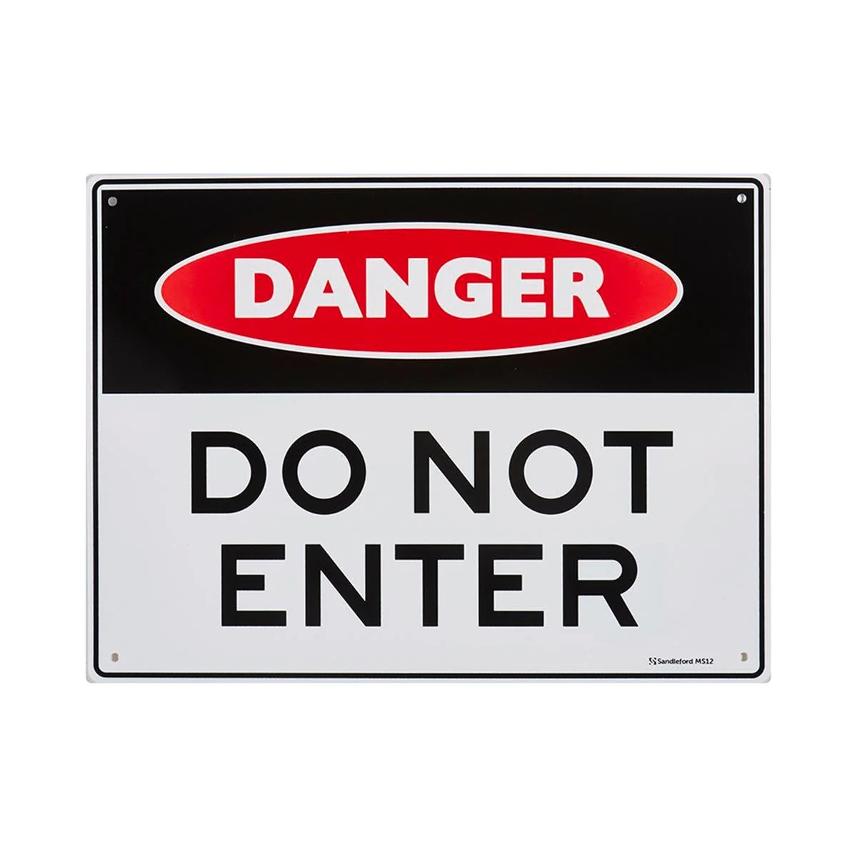 Sandleford Do Not Enter Sign - 300 x 225mm - Polypropylene - UV Resistant
