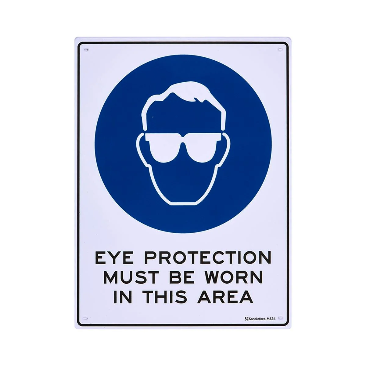 Sandleford Eye Protection Sign - 300 x 225mm - Polypropylene - UV Resistant