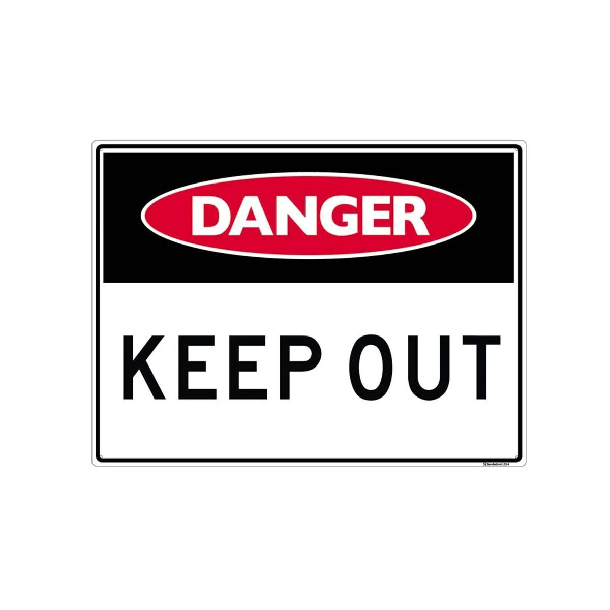 Sandleford Keep Out Sign 450 x 600mm Polypropylene UV Resistant
