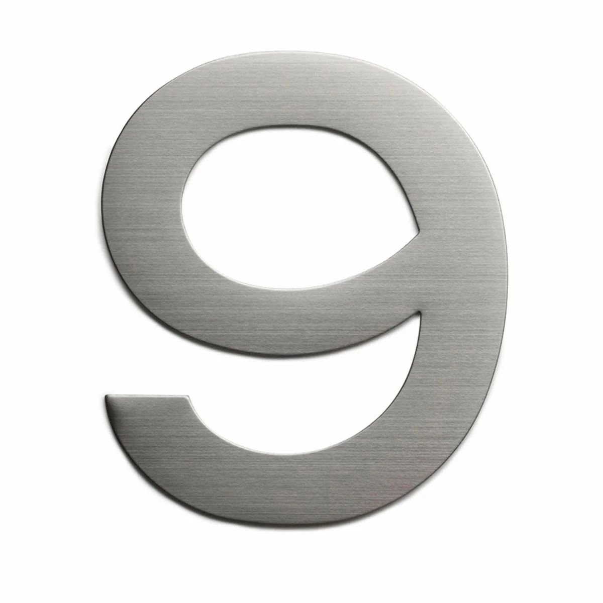 Sandleford Plaza House Number 9 - 150mm - Silver - Stainless Steel