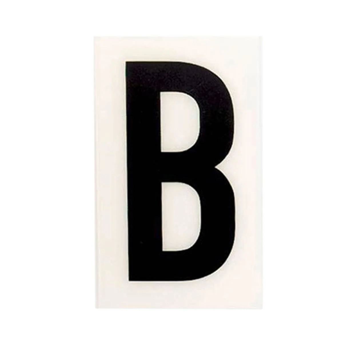 Sandleford Self Adhesive House Letter B - 60mm - White - Durable Polycarbonate