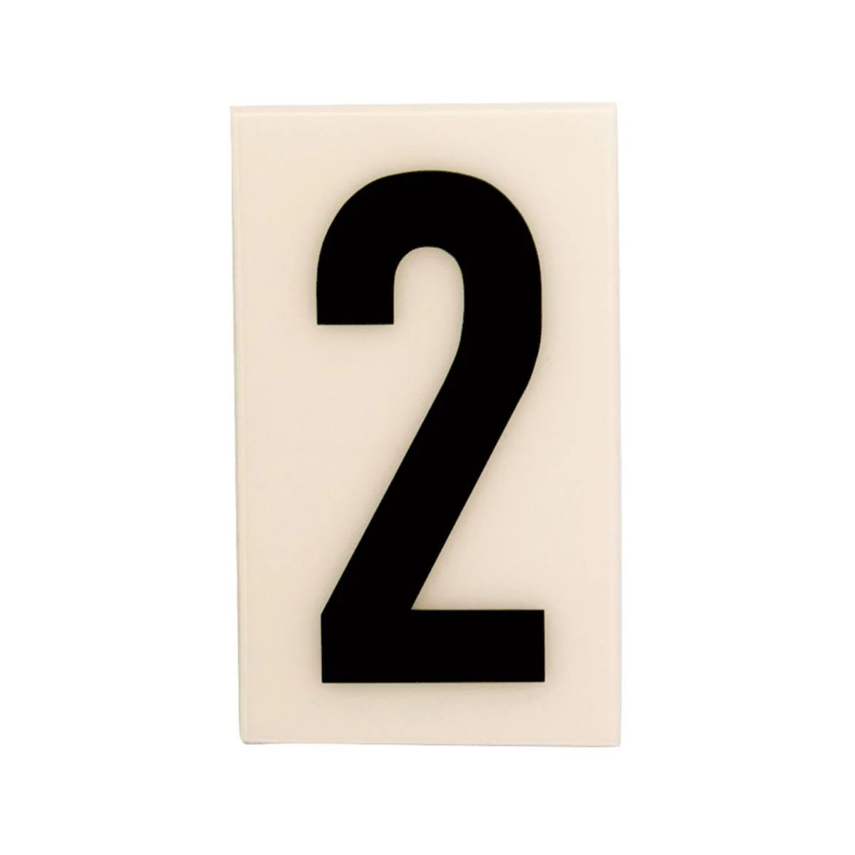 Sandleford Self Adhesive House Number 2 - 60mm - White