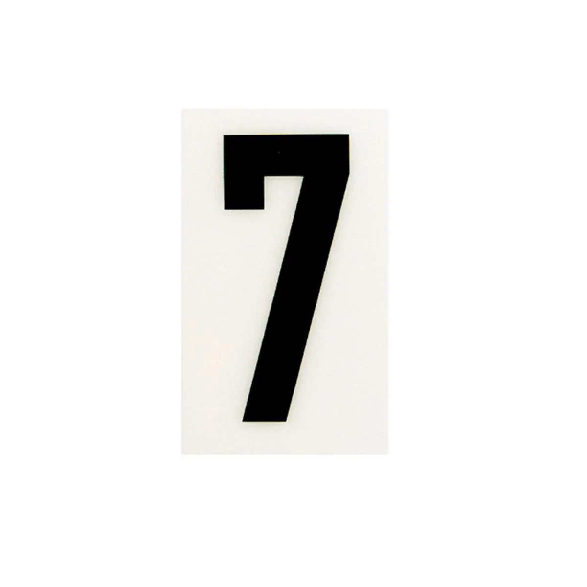 Sandleford Self Adhesive House Number 7 - 85mm - White - Durable Polycarbonate