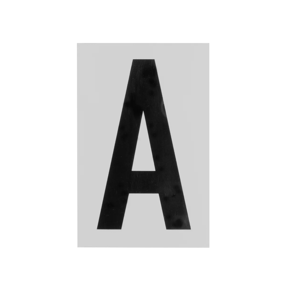 Sandleford Self Adhesive Letter A - 85mm - Silver Black - Durable Labelling