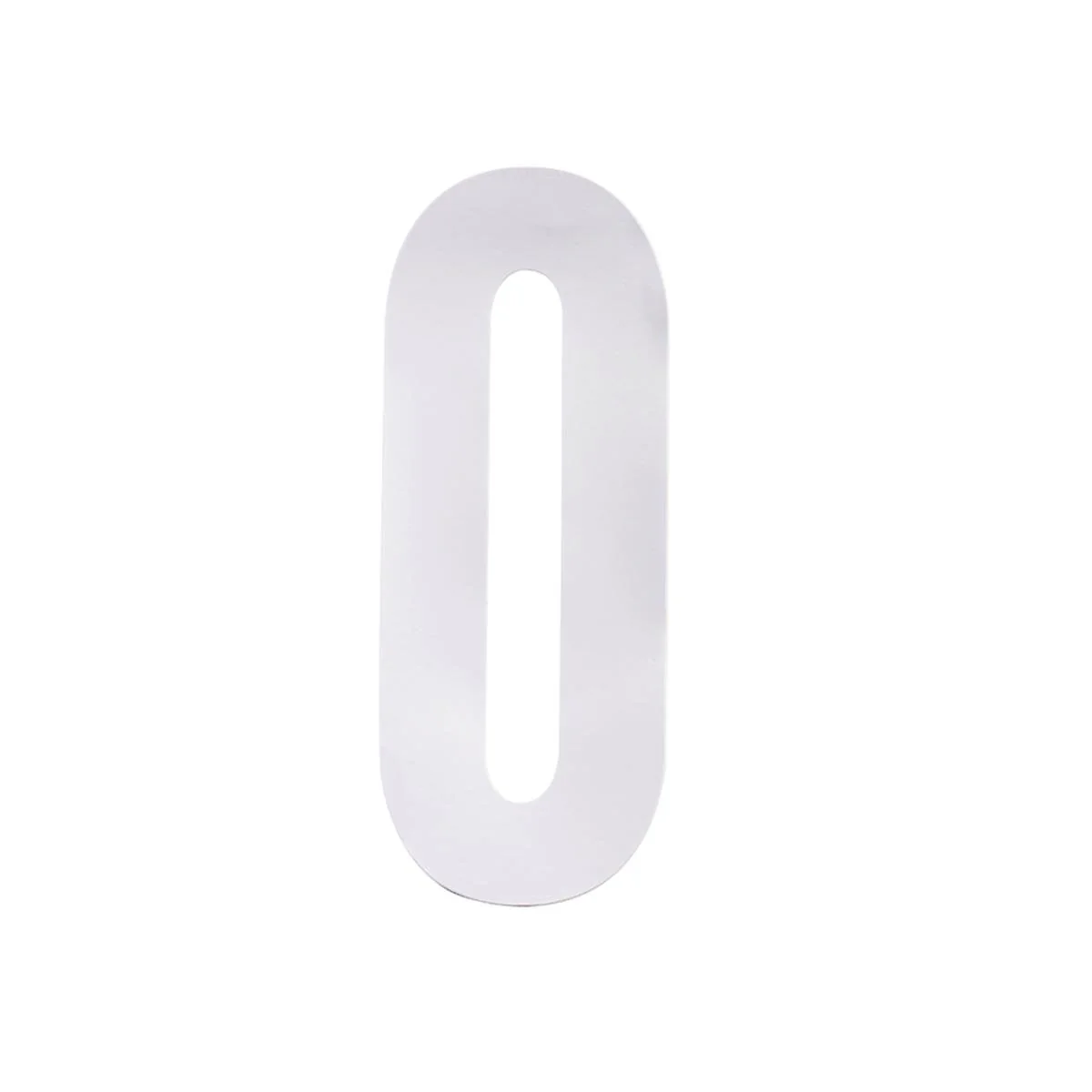 Sandleford Self Adhesive Wheelie Bin Number 0 - 175mm - White - Pack of 2