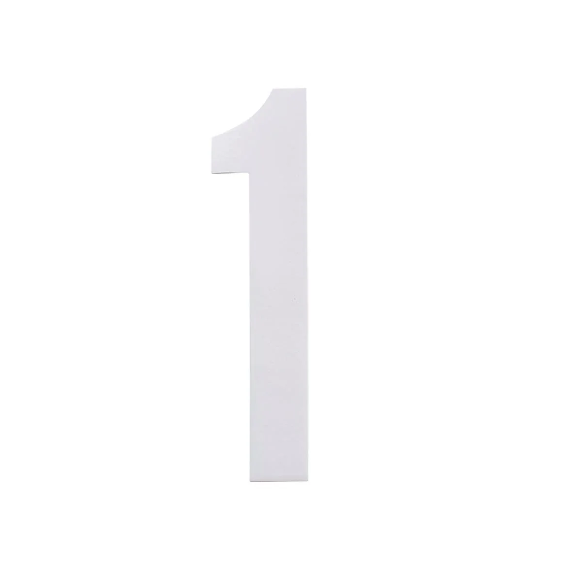 Sandleford Self Adhesive Wheelie Bin Number 1 - 175mm - White - Pack of 2