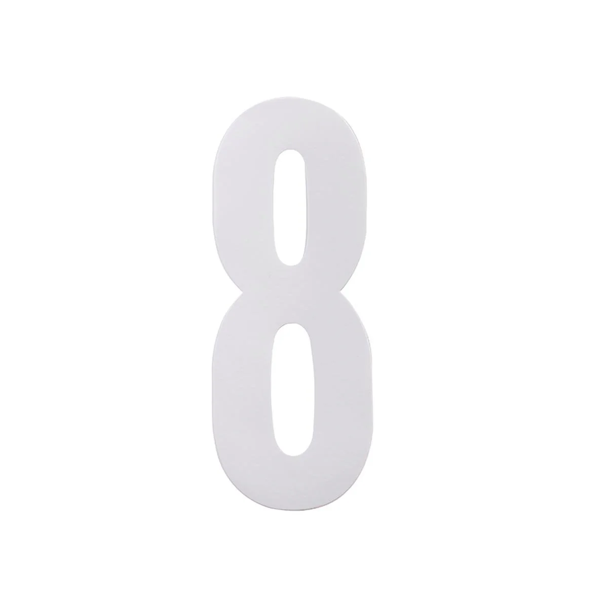 Sandleford Wheelie Bin Number 8 - Self Adhesive - 175mm - White - Pack of 2