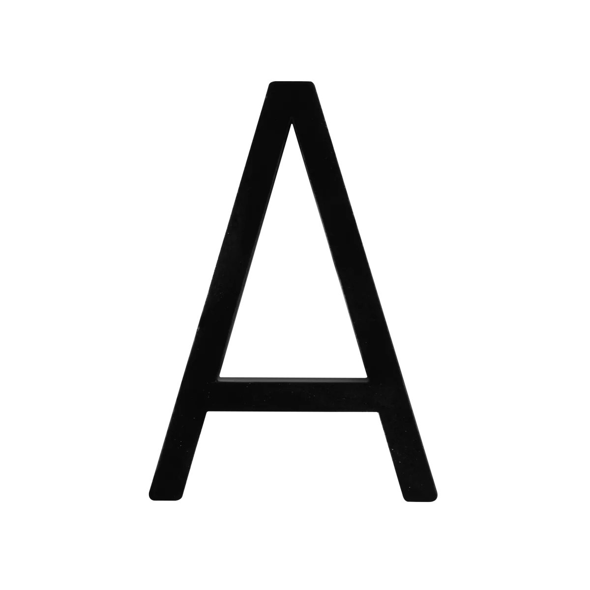 Sandleford Slimline Letter a - 120mm - Black - Galvanised Steel - Weather Resistant