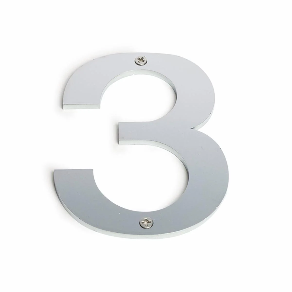 Sandleford Stainless Steel House Number 3 - 100mm - Brushed Finish