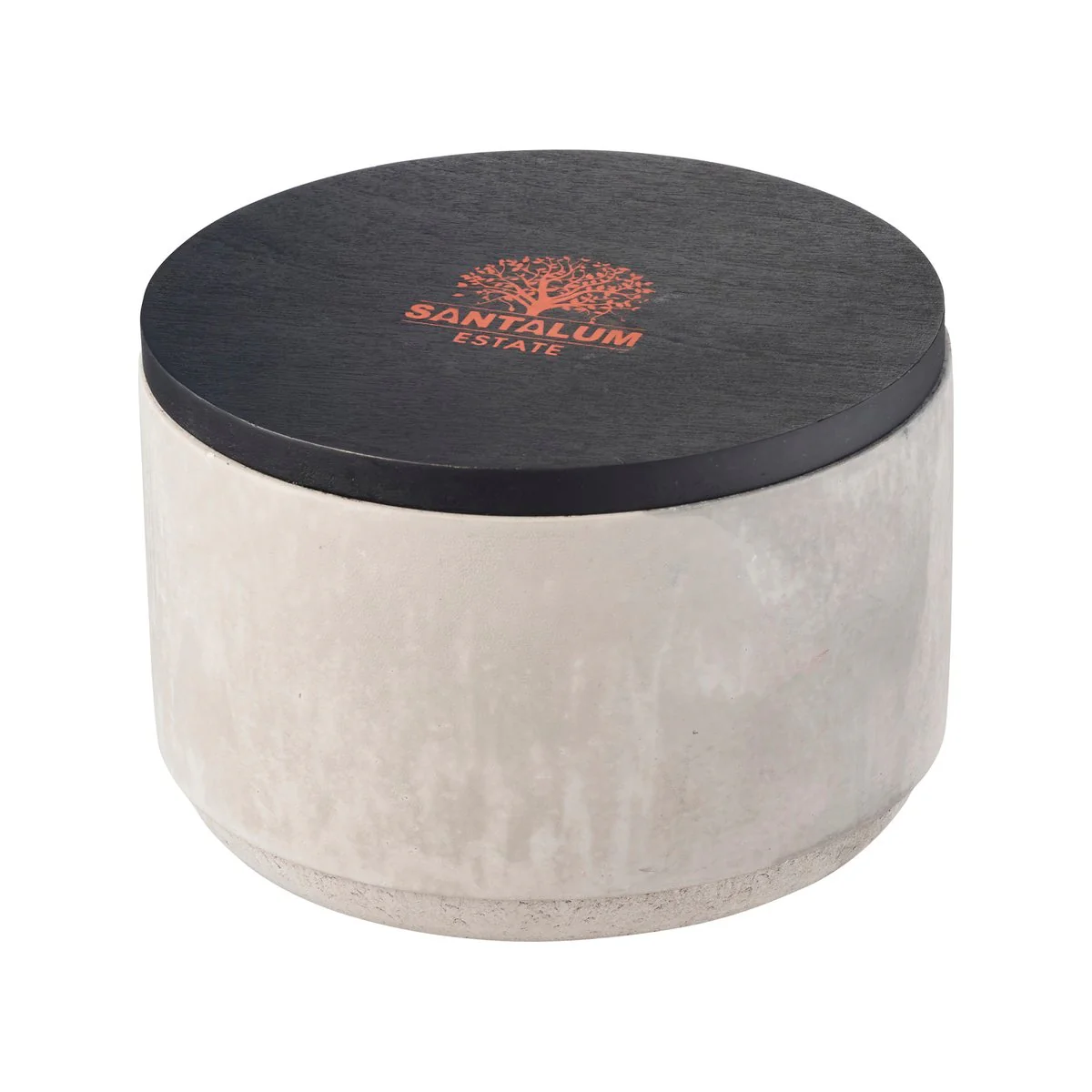Santalum Estate Sandalwood Citronella Candle - 42 Hour Burn - Cement Grey - Image 3