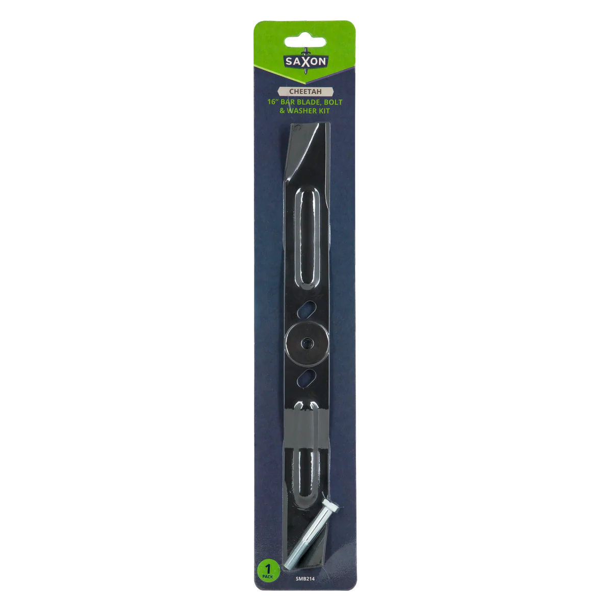 Saxon 16" Mower Blade Bolt Set - 2 Blades, Nuts & Bolts - Suits Victa, Cheetah, Ultralite, Yardking