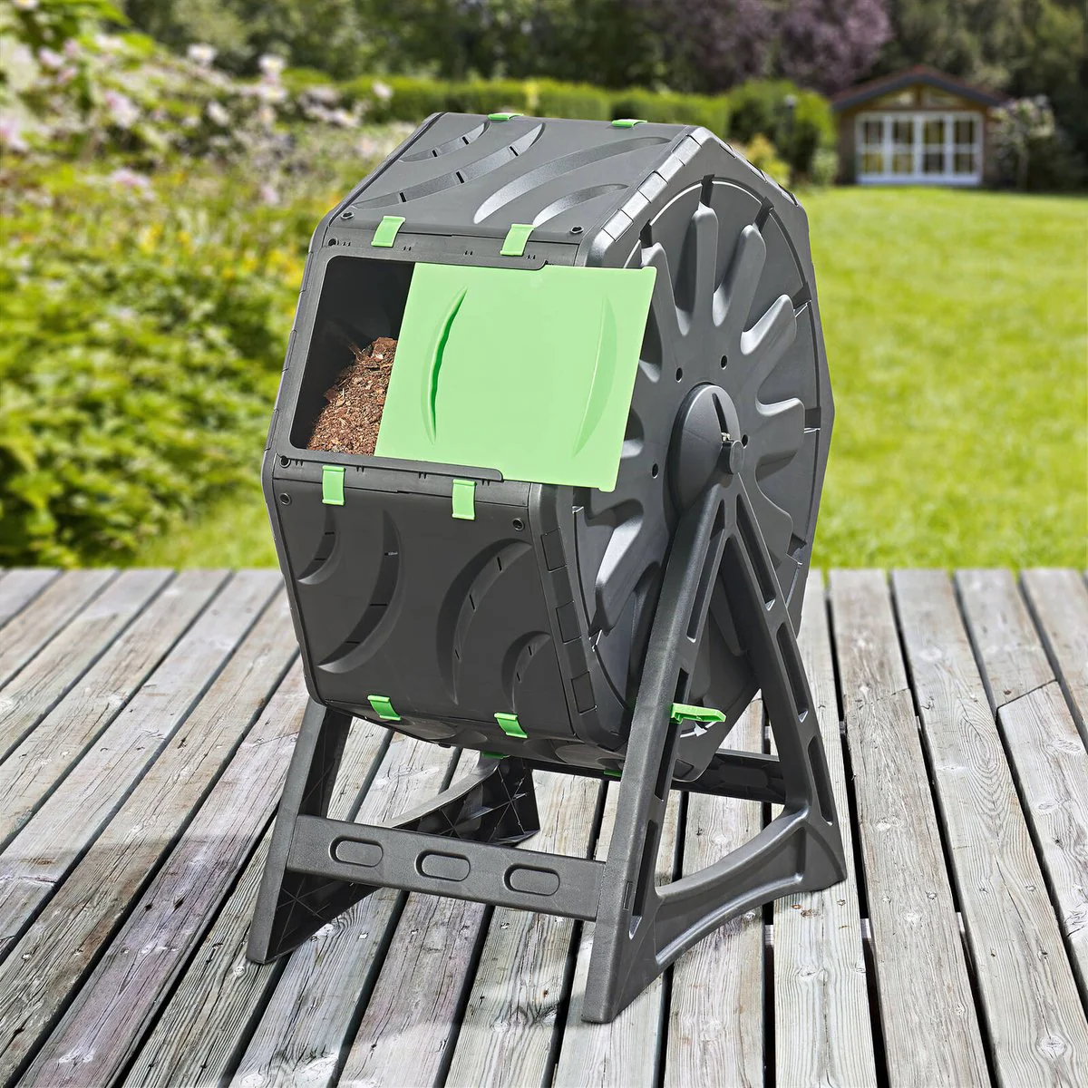 Saxon Compost Tumbler 65L - Durable Rotating Design for Efficient Composting - Image 3