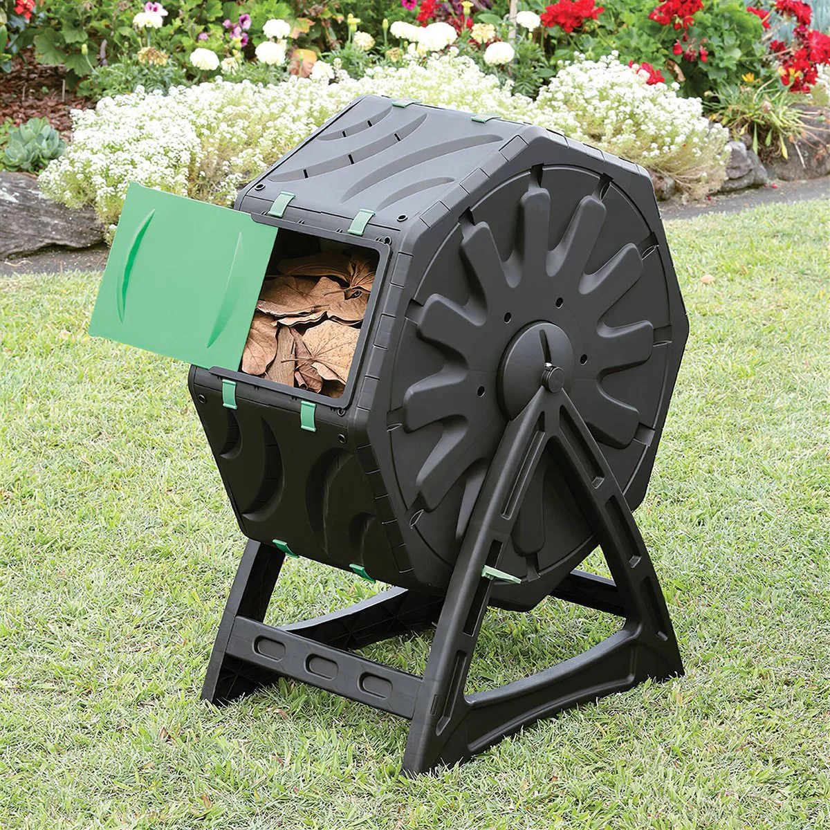 Saxon Compost Tumbler 65L - Durable Rotating Design for Efficient Composting - Image 4