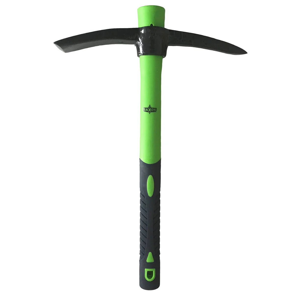 Saxon Mini Pick Mattock - 380mm - Fibreglass Handle - Carbon Steel Head - Lightweight