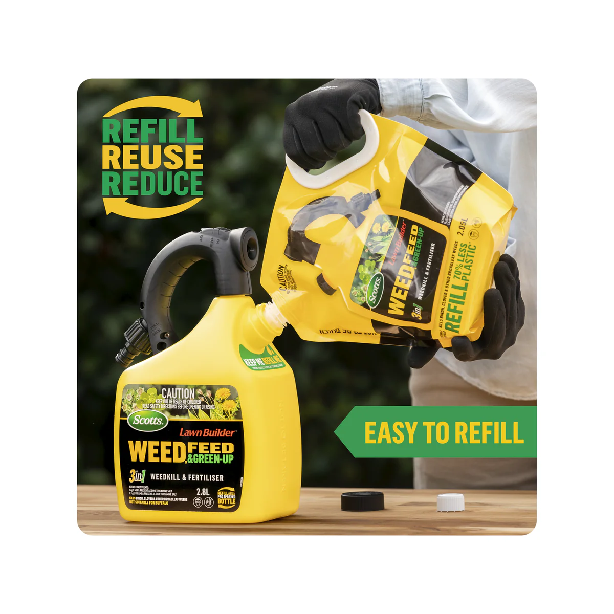 Scotts Lawn Builder Weed Feed Green Up Refill Pouch 2.5kg - 3-in-1 Treatment - Image 5