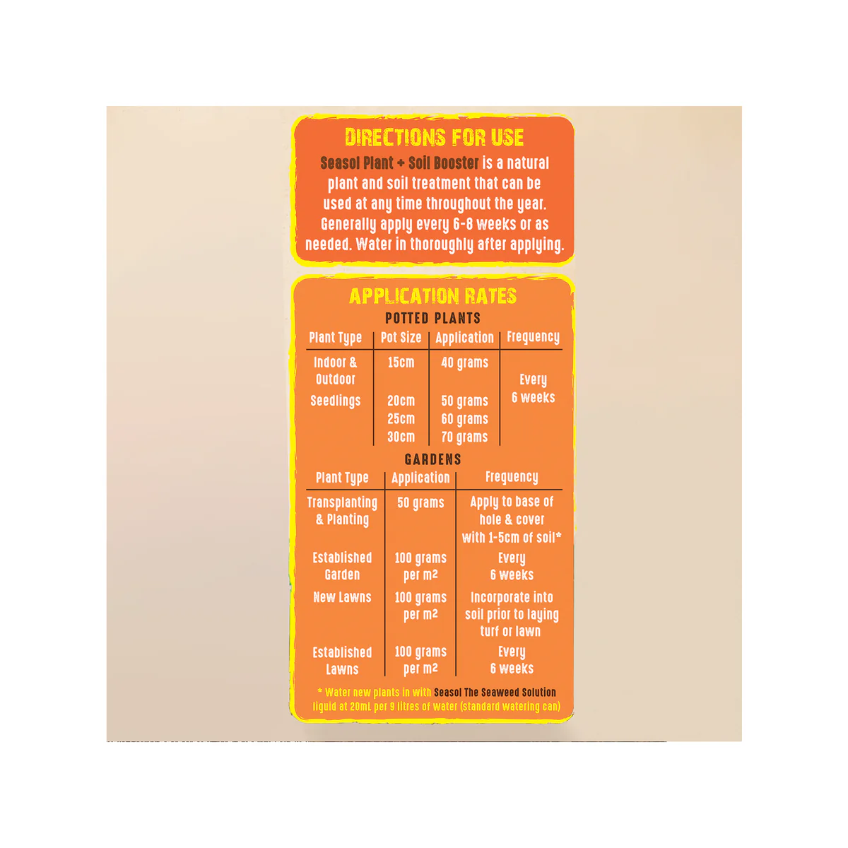 Seasol Plant Soil Booster 4kg - Granular - 227mm x 430mm x 100mm - Image 2