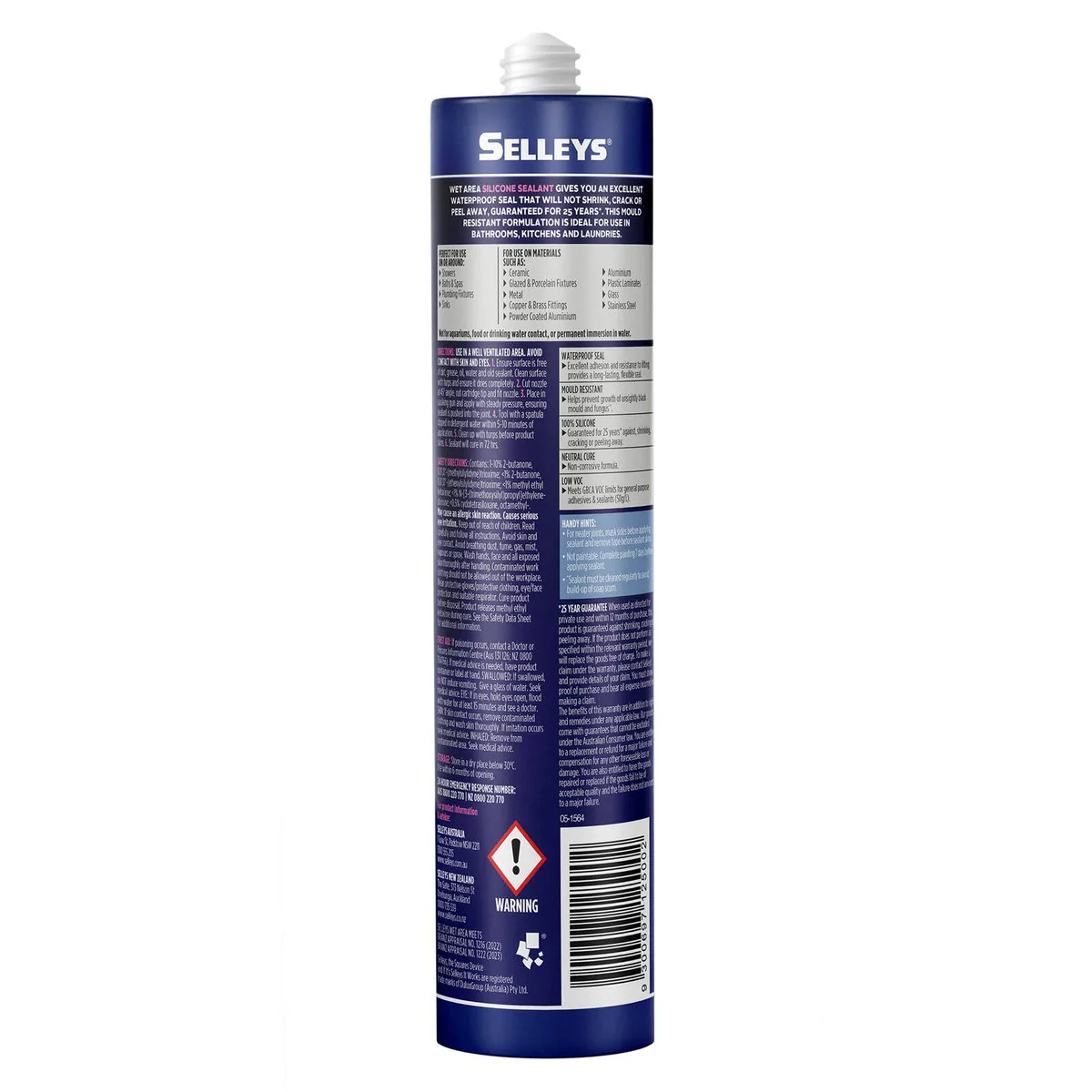 Selleys 300g Off White Waterproof Silicone Sealant - Mould Resistant - 25-Year Guarantee - Image 2