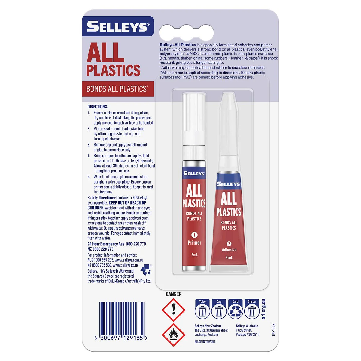 Selleys All Plastics Glue - 3ml - Clear - Shock Resistant - Image 2
