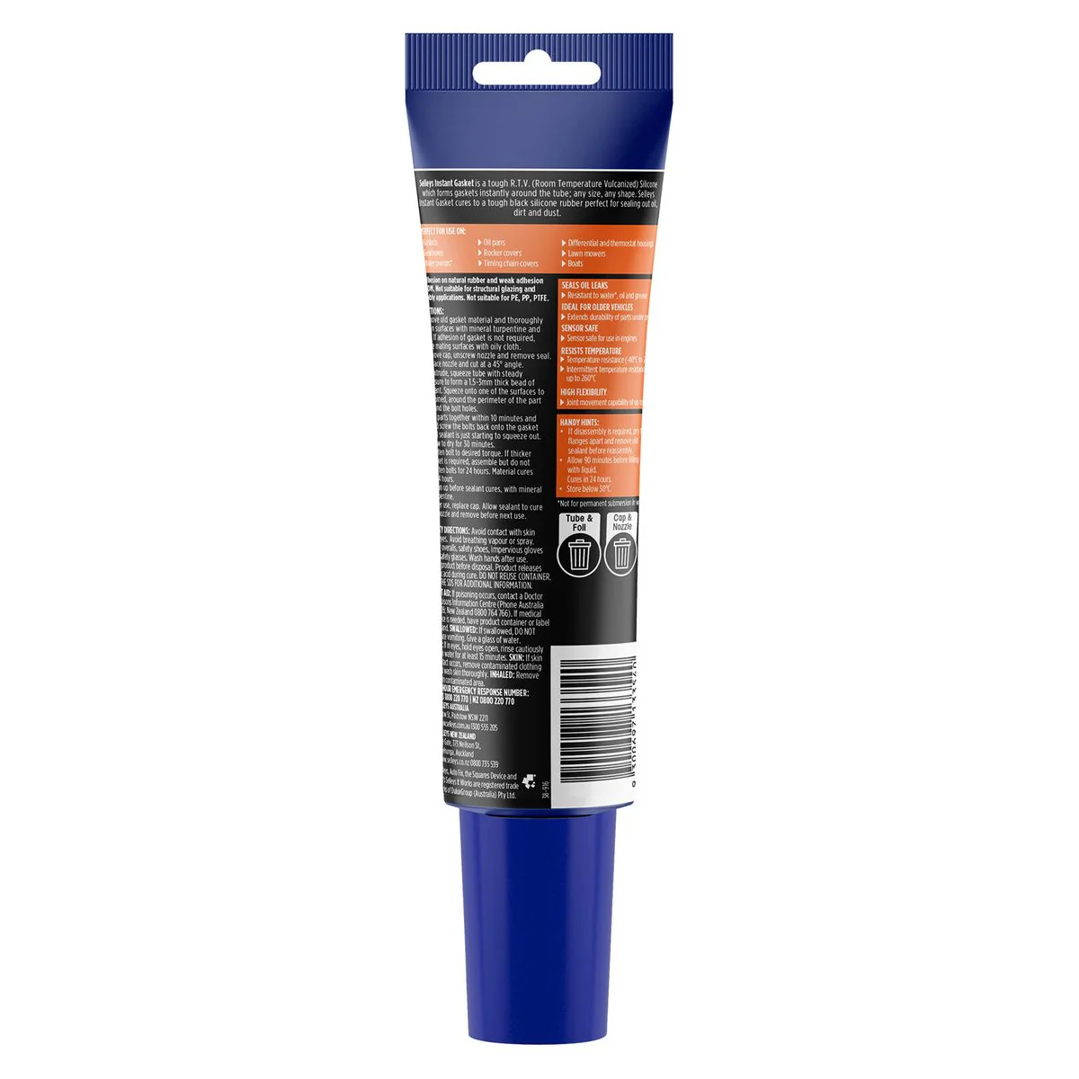 Selleys Autofix Instant Gasket Black - 100ml R.T.V Silicone Rubber - Durable Seal - Image 2