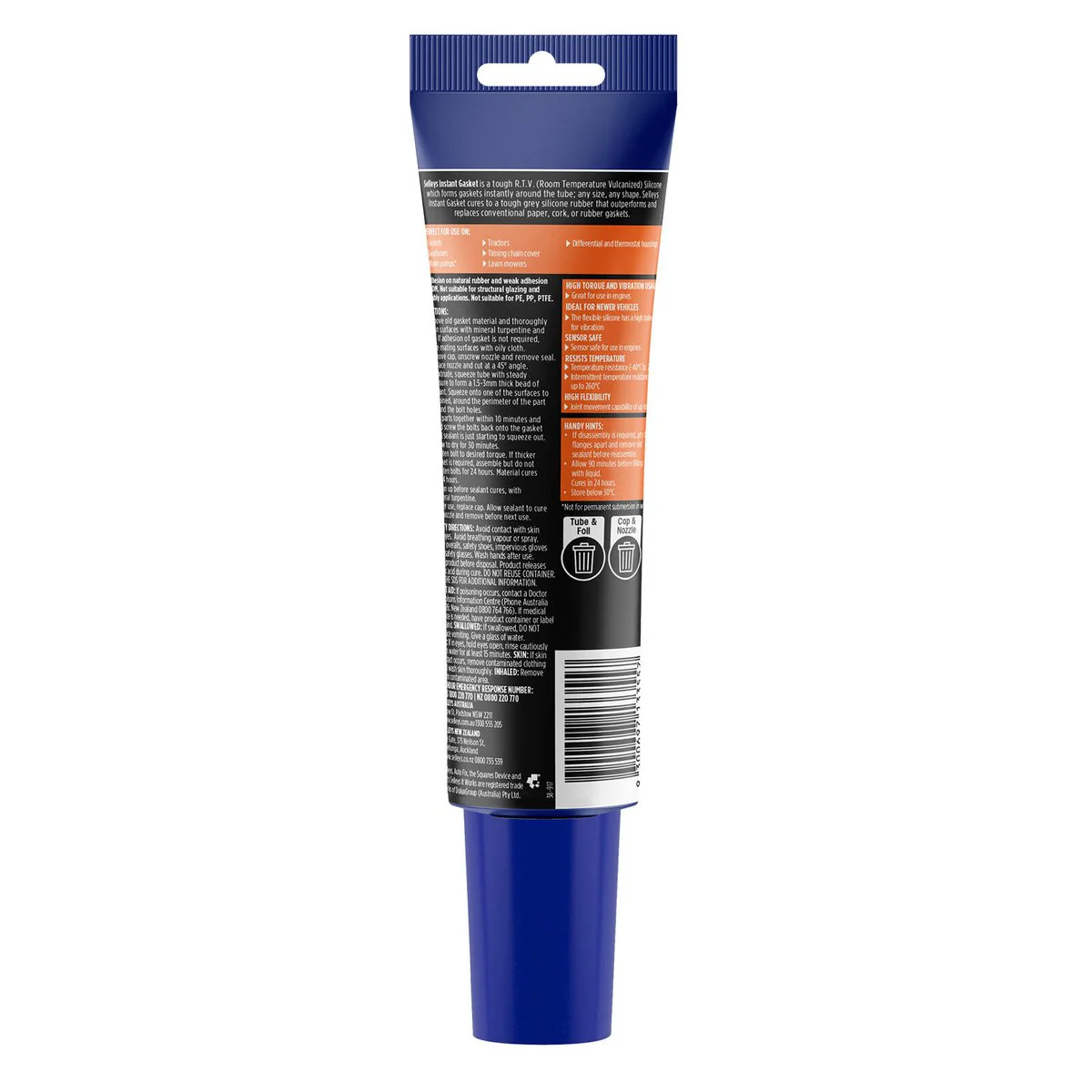 Selleys Autofix Instant Gasket Grey - 100ml RTV Silicone Rubber Sealant - Image 2