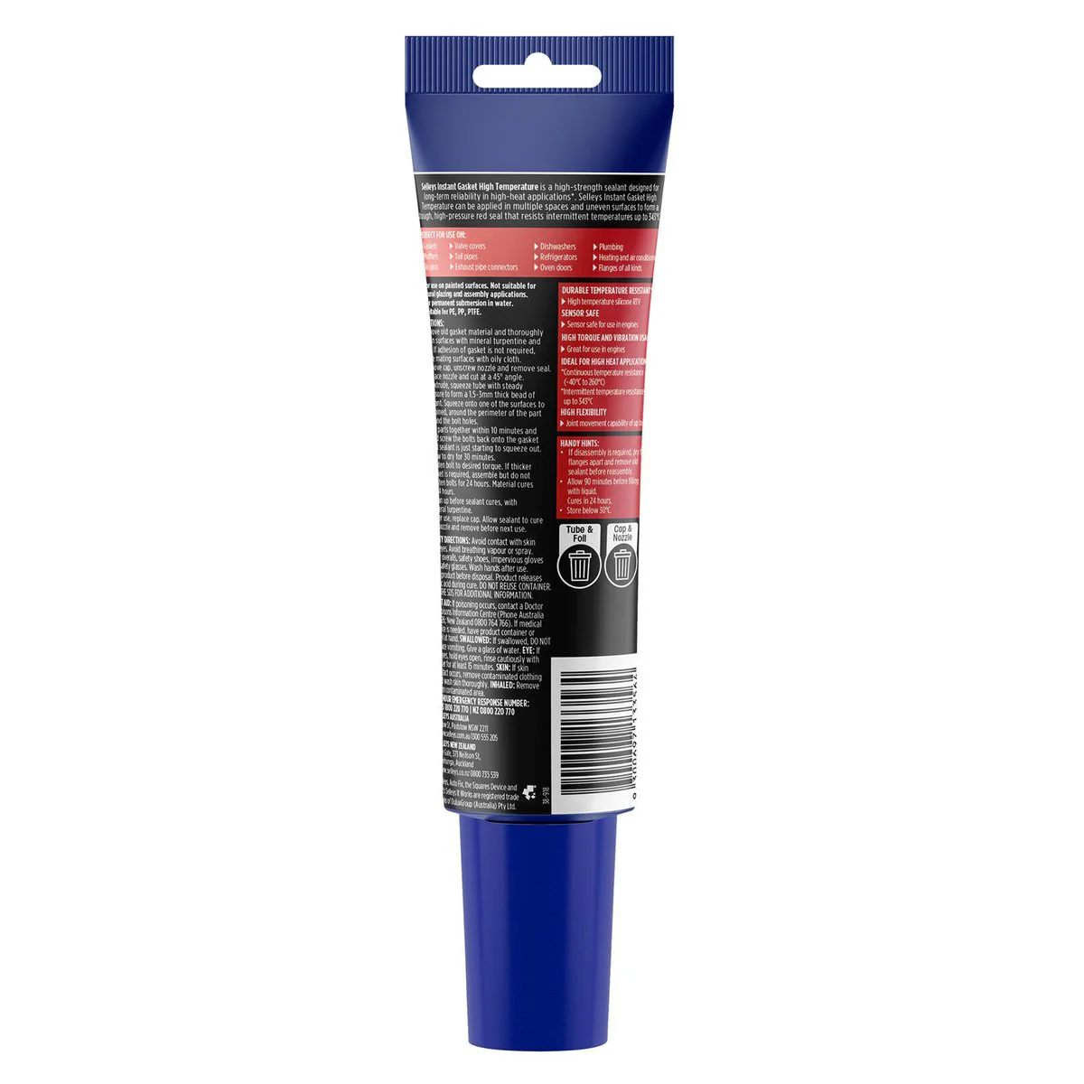 Selleys Autofix Instant Gasket - High Temperature Red - 100ml - 343°C Resistance - Image 2