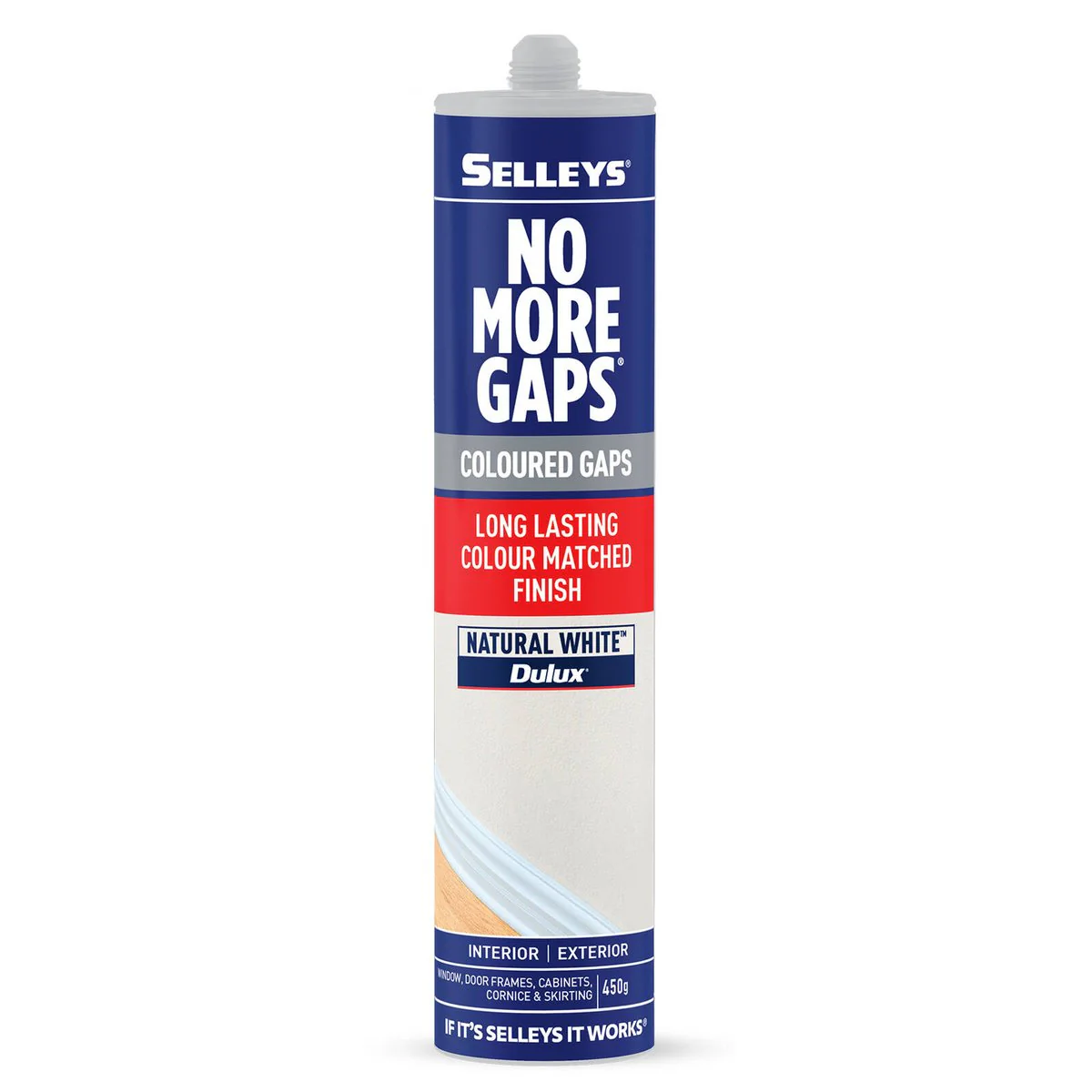 Selleys Gap Filler - 450g - Dulux Natural White - Flexible & Smooth Finish