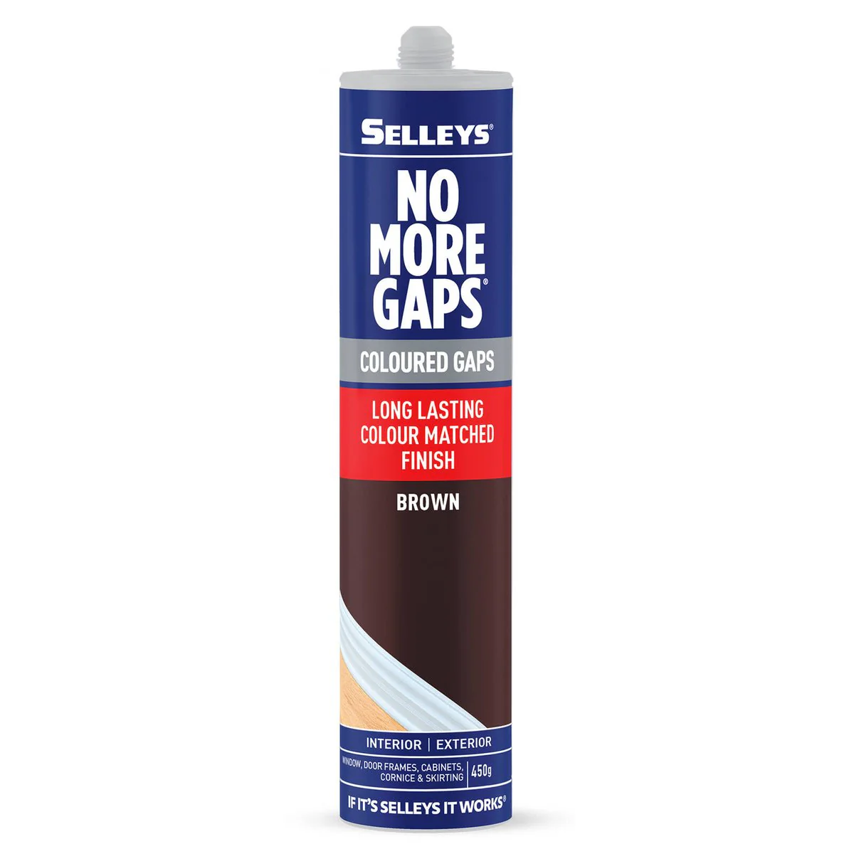 Selleys No More Gaps - 450g Brown Interior Gap Filler - Flexible & Mould Resistant