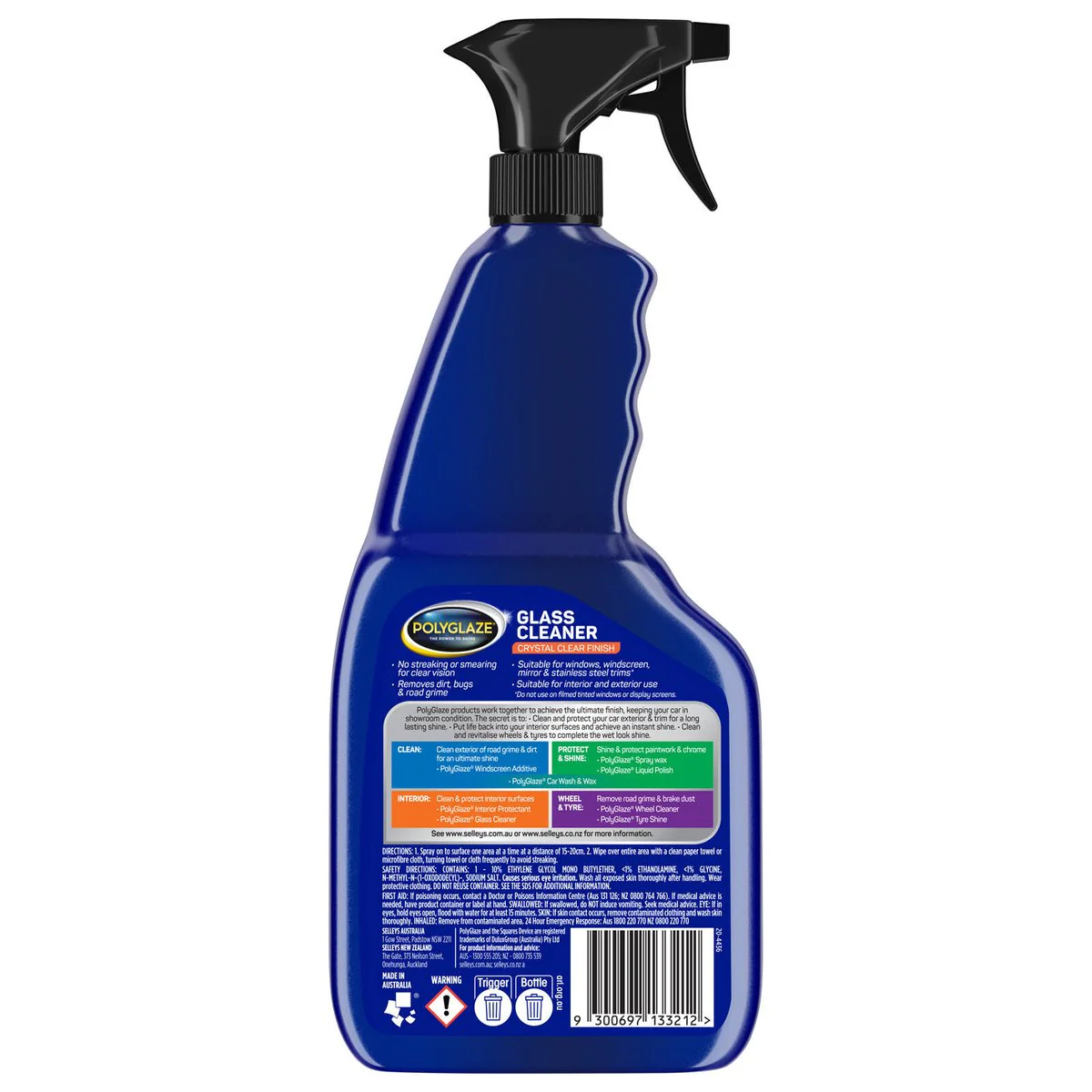 Selleys Polyglaze Glass Cleaner - 500ml - Streak-Free Clarity - Image 2