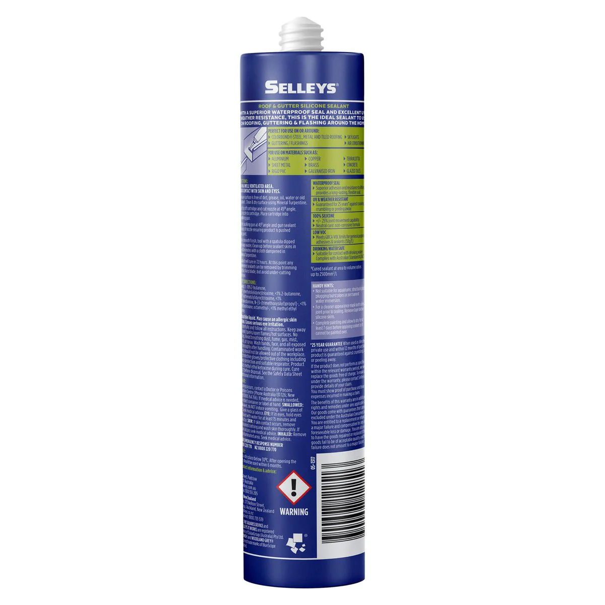 Selleys Roof and Gutter Silicone Sealant 300g - Woodland Grey - Waterproof - Image 3