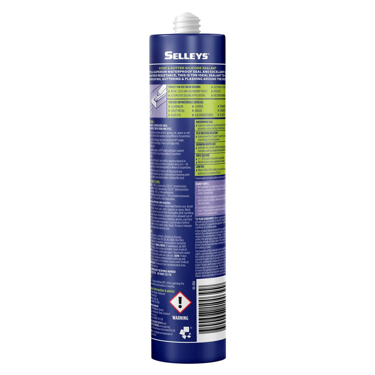 Selleys Roof and Gutter Silicone Sealant - 310g Translucent - Waterproof, UV Resistant - Image 2