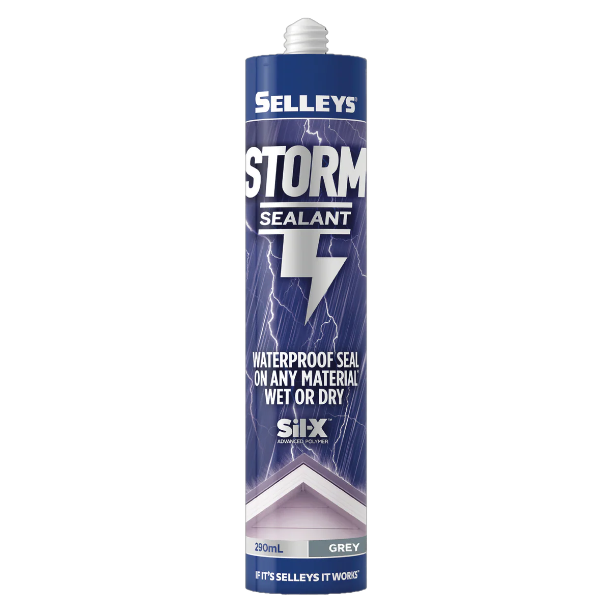 Selleys Grey Storm Sealant 290ml - Waterproof Sealant - 0.525L