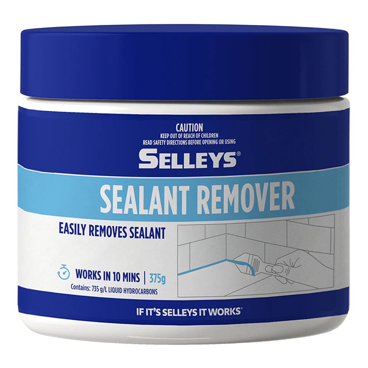 Selleys Sealant Remover 375g - Gel Formula - 10 Minute Removal - 375g