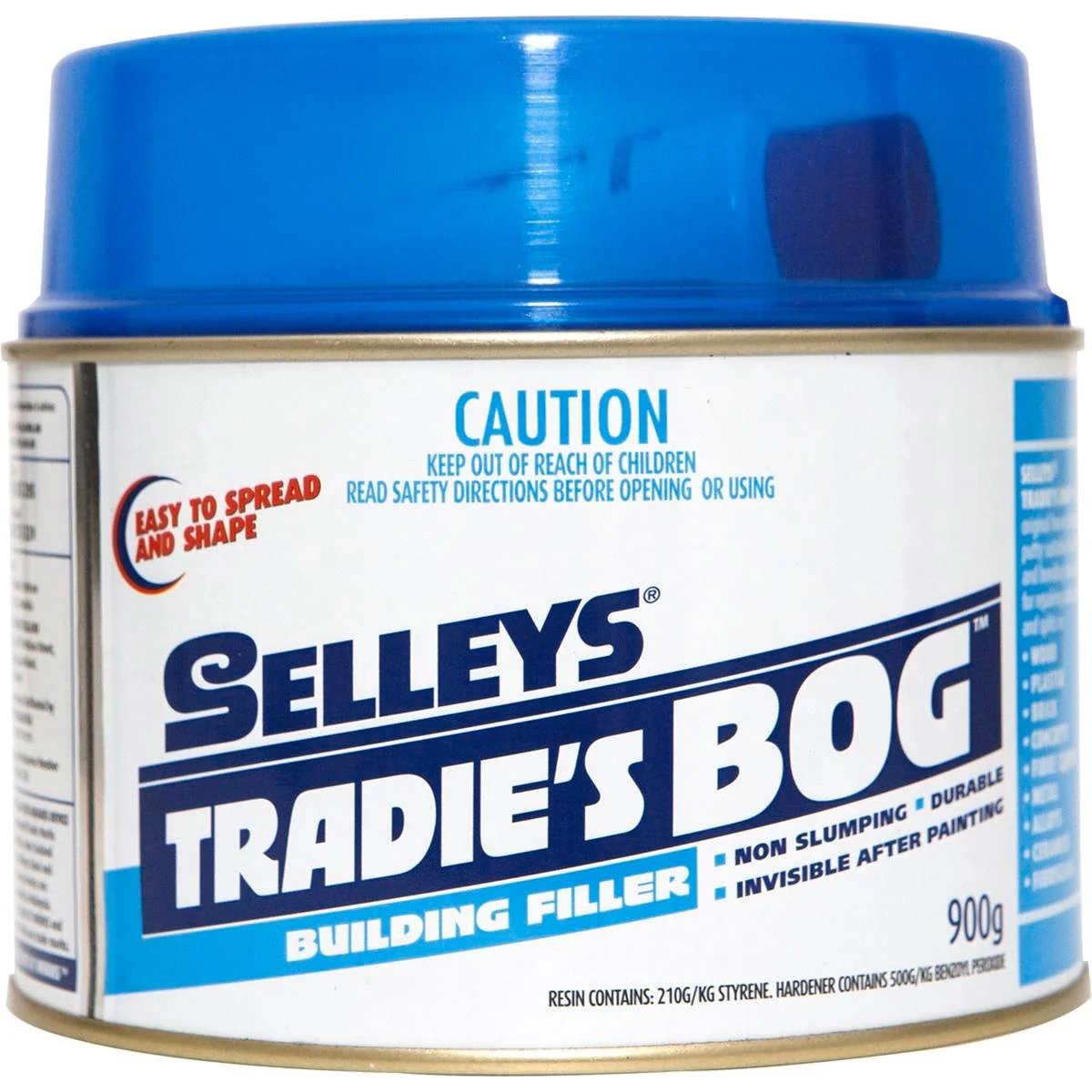 Selleys Tradies Bog 900g Two Part Polyester Filler Easy To Sand
