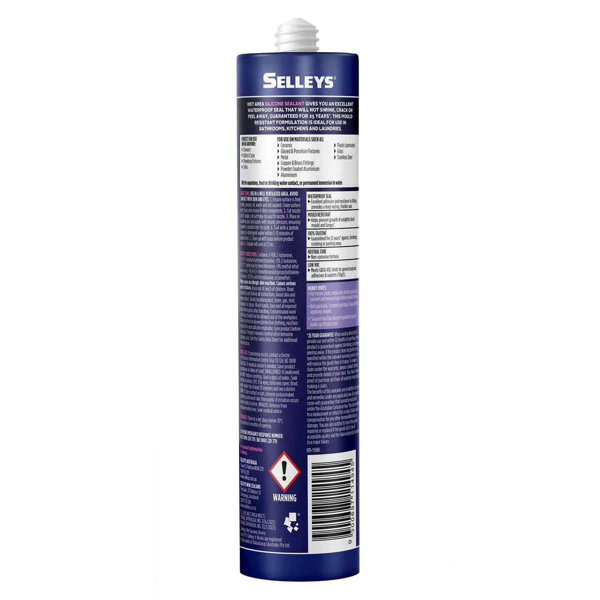 Selleys Waterproof Silicone Sealant - 300g - Silicone - Mould Resistant - Image 2