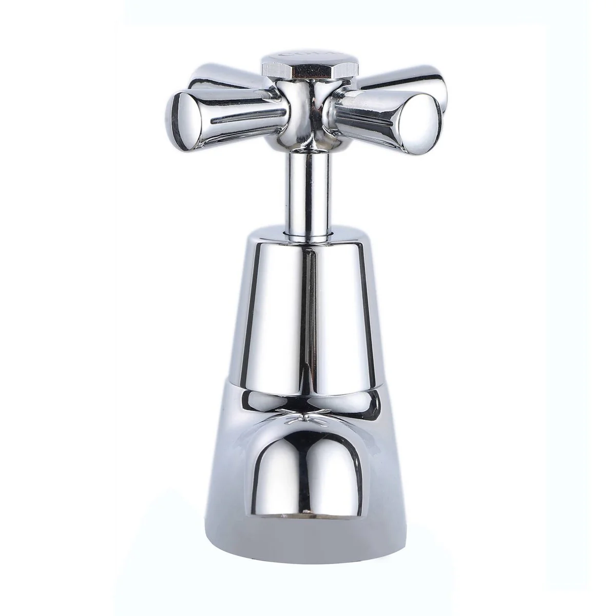 Shaw Mason Chrome Easy Clean Pillar Tap - 67mm x 173mm - Cold Water Indicator - Image 2