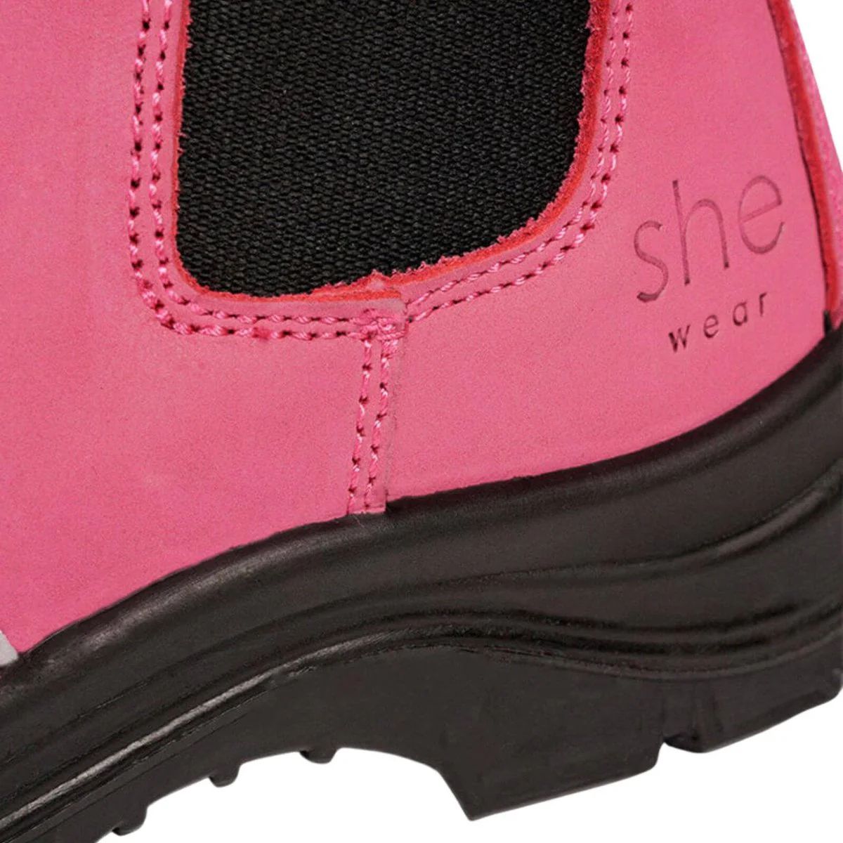 She Wear Inspires Women's Safety Workboots - Size 5 - Hot Pink - Steel Toe - Image 3