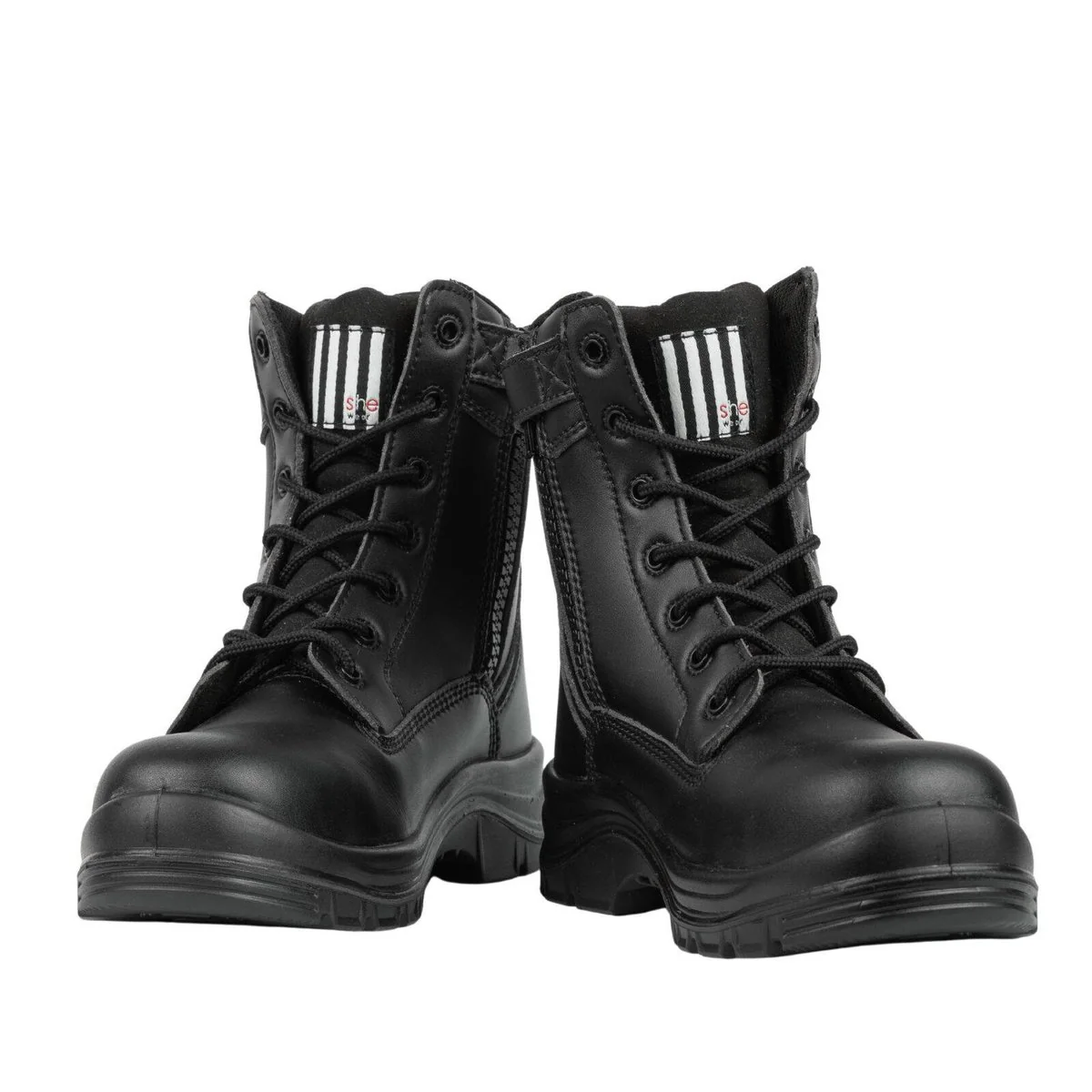 She Wear Vegan Women's Safety Workboots - Size 8 - Black - 200 Joules Impact Resistance - Slip-Resistant - Image 4