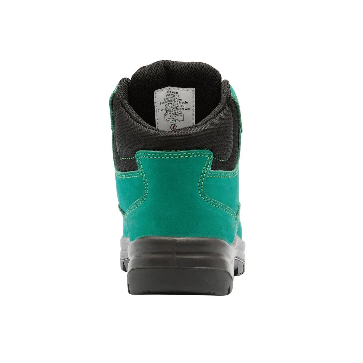 She Wear Womens Safety Workboots Size 6 - Green - Nubuck Leather - Wide Fit - Image 2