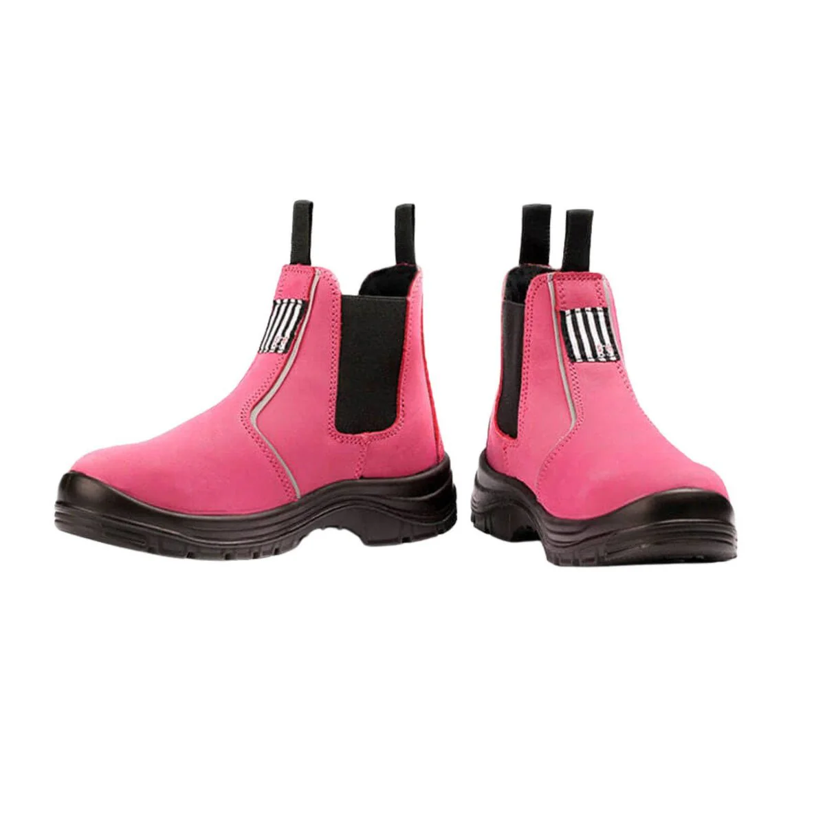 Shewear Inspires Pink Womens Safety Workboots Size 8 - Steel Toe - Lightweight - Nubuck Leather - Image 2