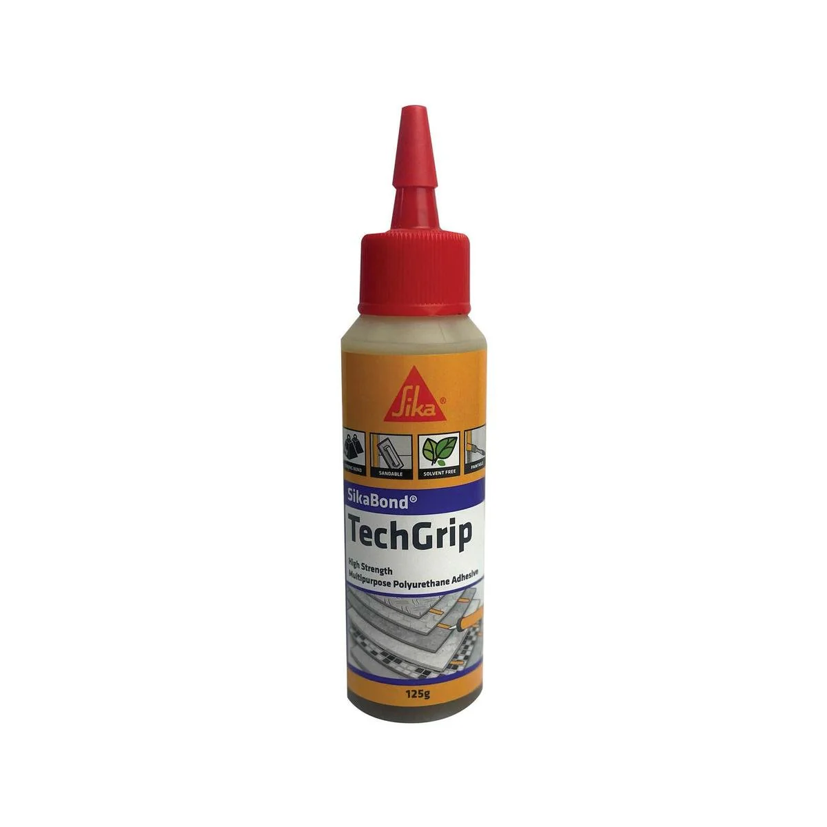 Sika 125g Sikabond Techgrip Polyurethane Adhesive High Strength 125g