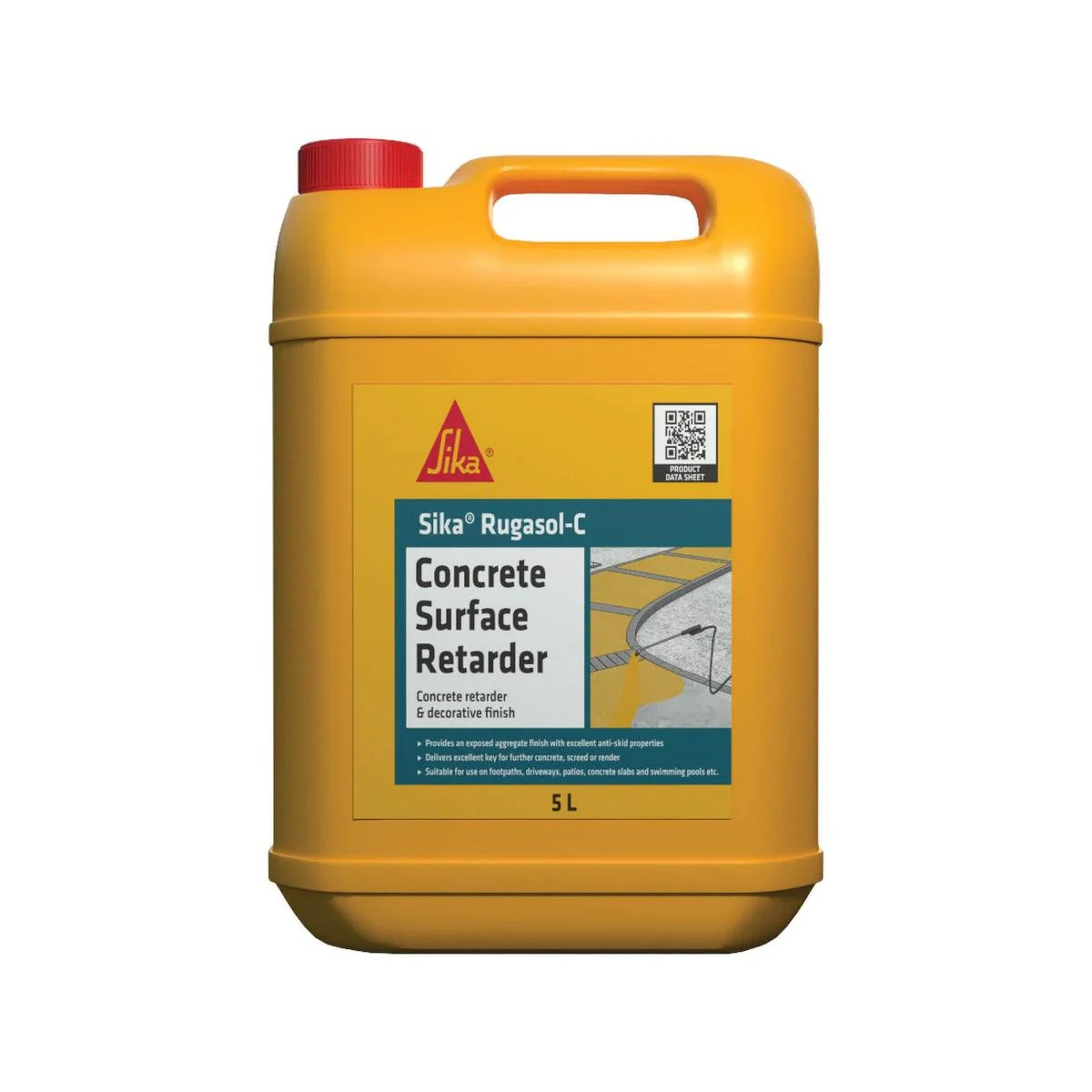 Sika 5L Rugasol C Surface Retarder - Liquid - Easy To Use - Durable