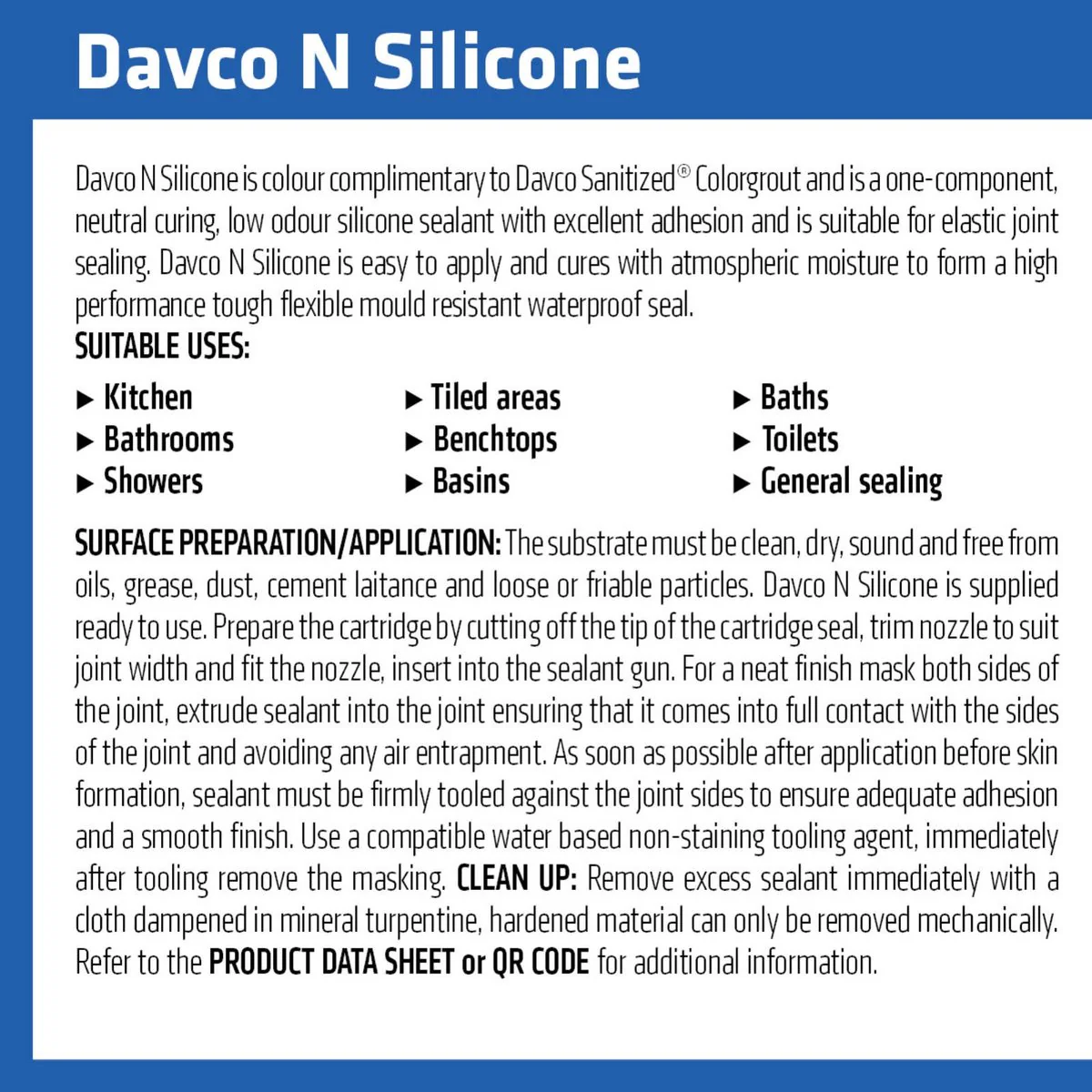 Sika Davco Neutral Cure N Silicone Sealant 300ml Gunmetal - Mould Resistant, Waterproof - Image 4