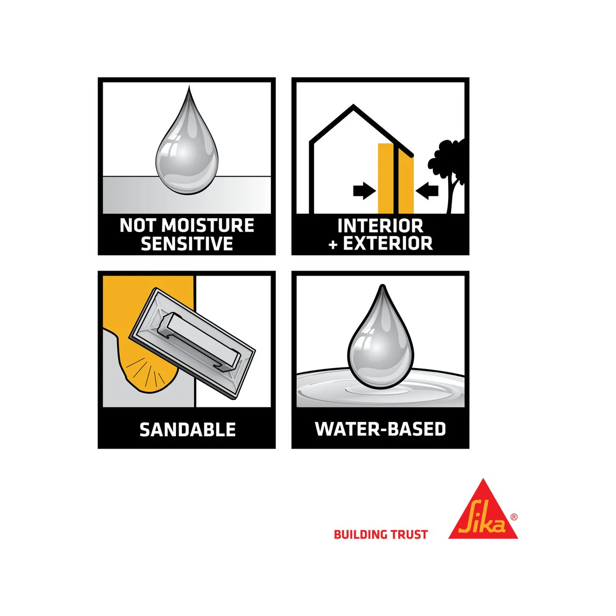 Sika Filler - 250ml - Water Based - Interior Use - Image 2
