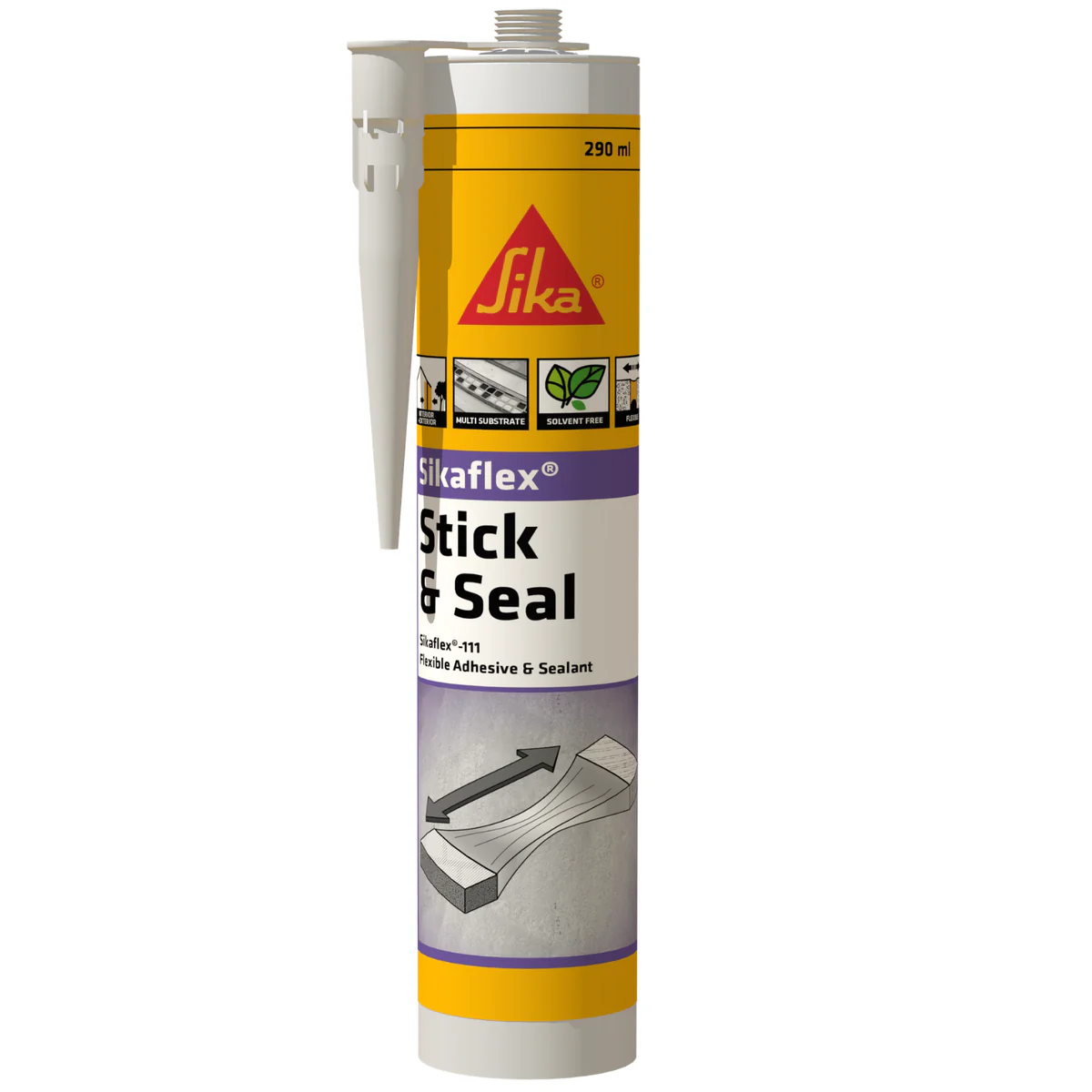 Sika Sikaflex 111 Stick Seal Construction Adhesive 290ml White